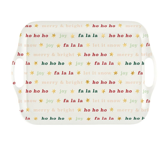 Merry Everything Bamboo Platter