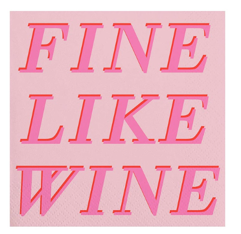 Fine Like Wine Cocktail Napkins
