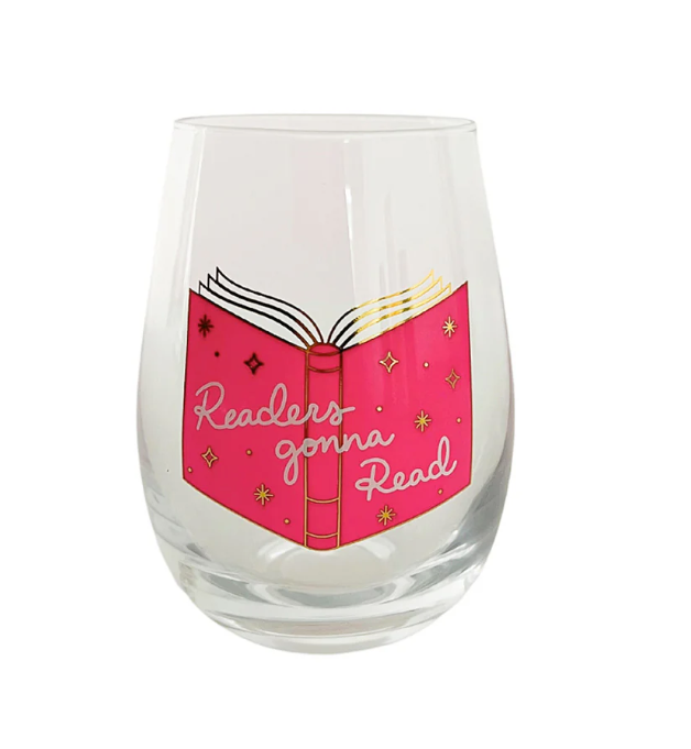 Readers Gonna Read Stemless Wine Glass