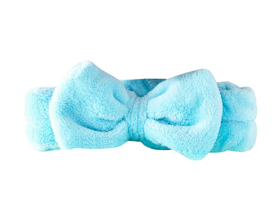 Aqua Spa Plush Bow Headband