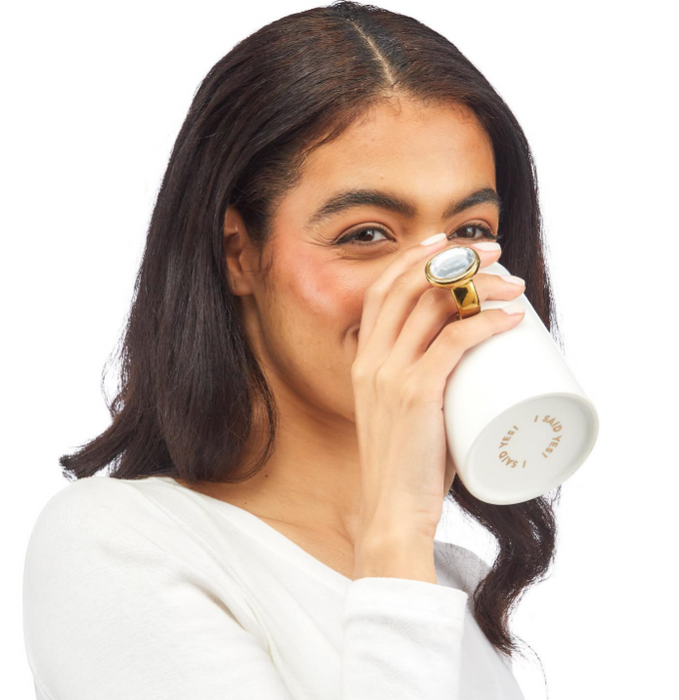 Rose Gold Put a Ring On It Mug