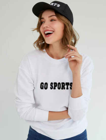 White Go Sports Sweatshirt