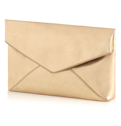 Maddie Envelope Clutch | Gold