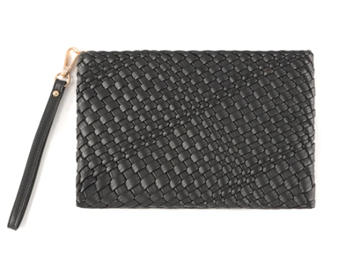 Blythe Zip Wristlet | Black