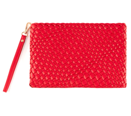 Blythe Zip Wristlet | Red