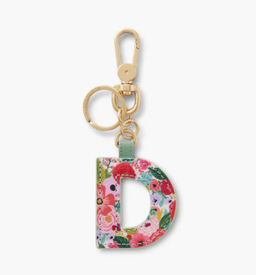 Garden Party Monogram Keyring | D