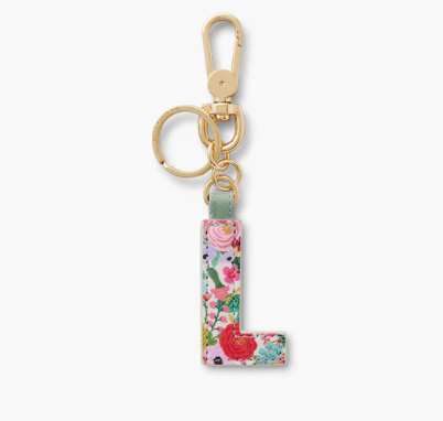 Garden Party Monogram Keyring | L