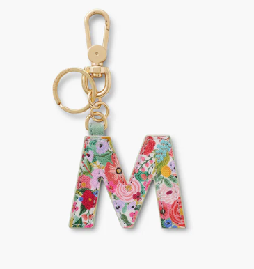 Garden Party Monogram Keyring | M