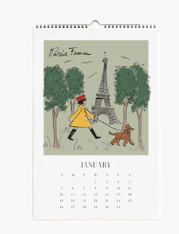 2025 Travel Sketchbook Wall Calendar
