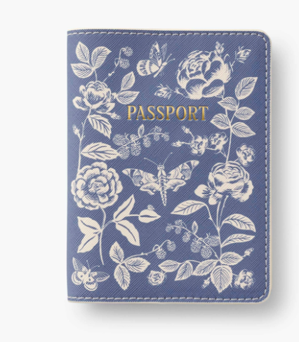 English Rose Passport & Luggage Tag Set