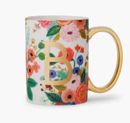 Garden Party Monogram Mug | B