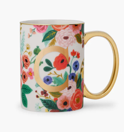 Garden Party Monogram Mug | C