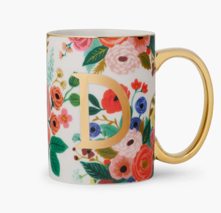 Garden Party Monogram Mug | D