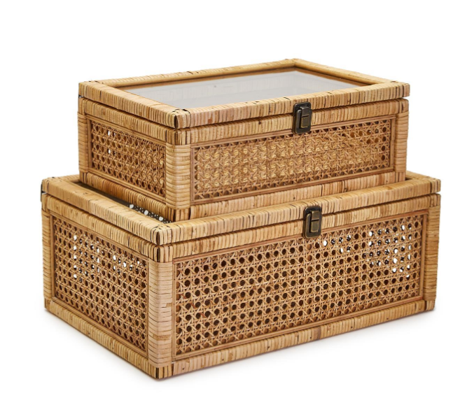 Rattan Decorative Storage Box | Medium