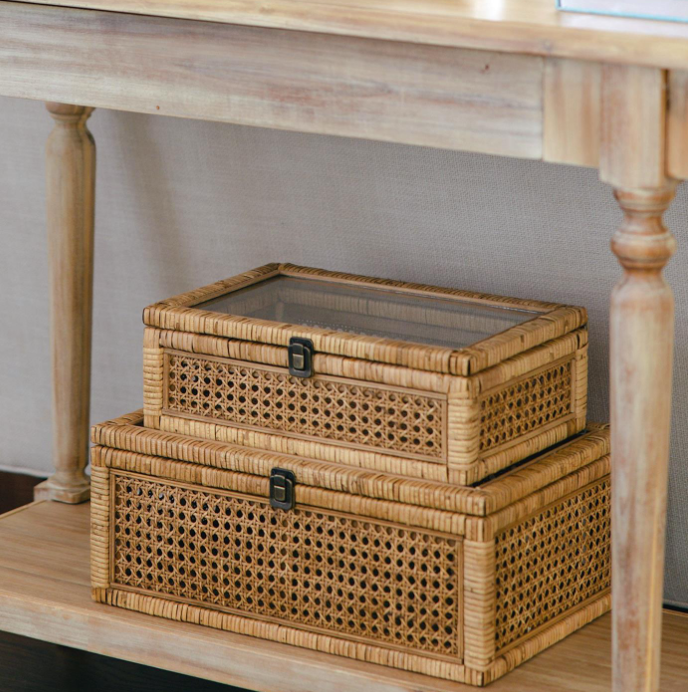 Rattan Decorative Storage Box | Medium