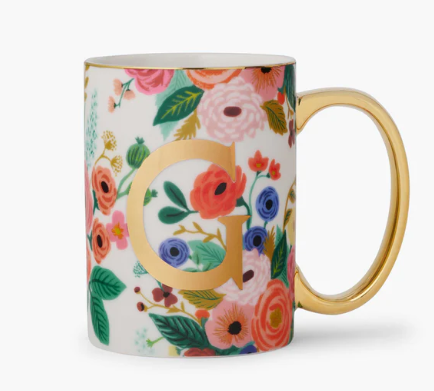 Garden Party Monogram Mug | G
