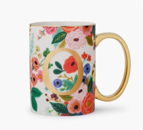 Garden Party Monogram Mug | O
