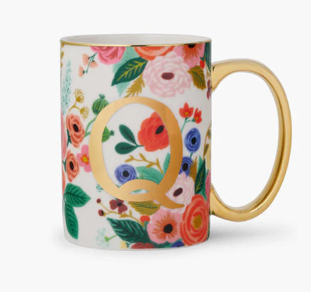 Garden Party Monogram Mug | Q