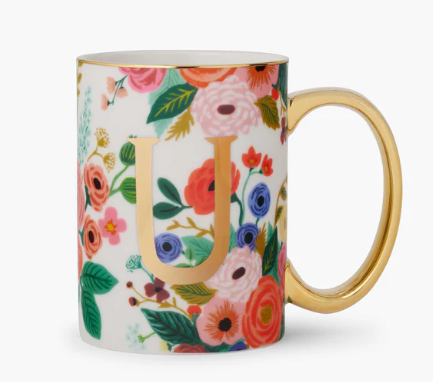 Garden Party Monogram Mug | U