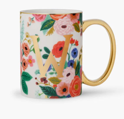Garden Party Monogram Mug | W