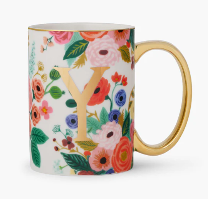 Garden Party Monogram Mug | Y