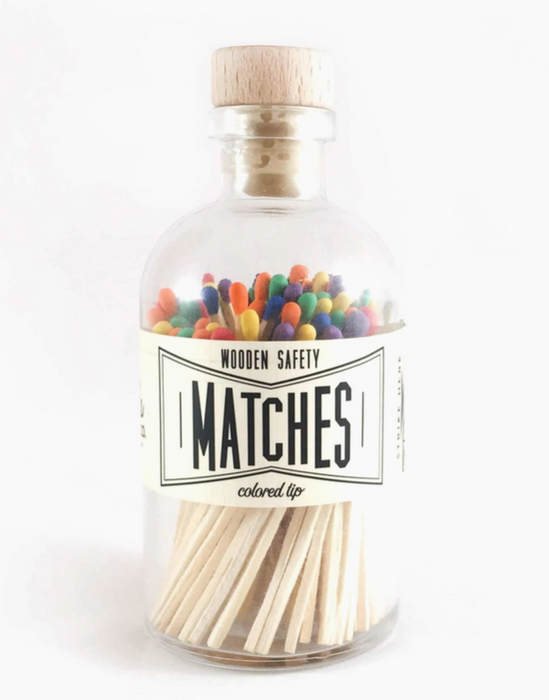 Matches in Apothecary Jar | Rainbow
