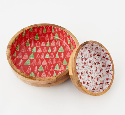 10" Large Mango Santa Bowl