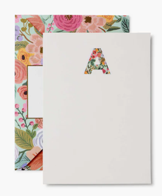 Garden Party Monogram Notecards | A