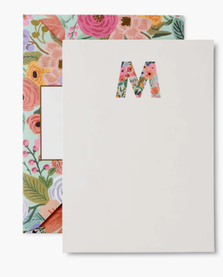 Garden Party Monogram Notecards | M