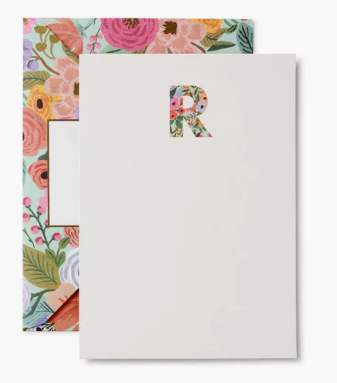 Garden Party Monogram Notecards | R