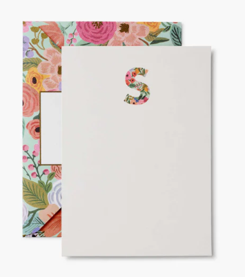 Garden Party Monogram Notecards | S