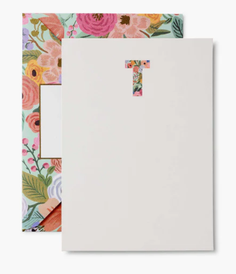 Garden Party Monogram Notecards | T