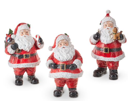 9" Vintage Santa w/Pony