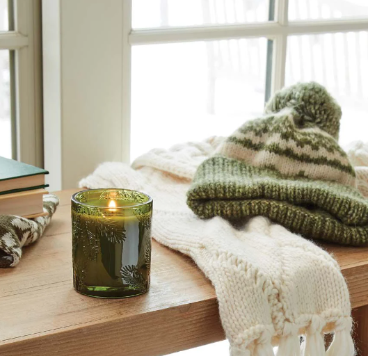 Frasier Fir Green Glass Thymes Candle