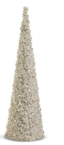 17" Pearl Cone Tree
