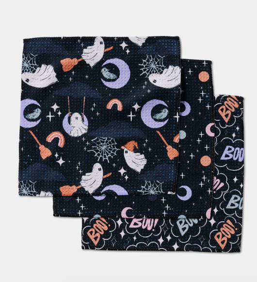 Geometry Dishcloth Set | Ghosts in the Night