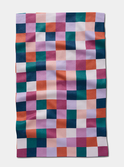 Geometry Tea Towel | Fall Checkers