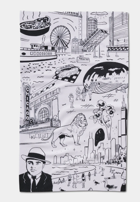 Geometry Tea Towel | Chicago
