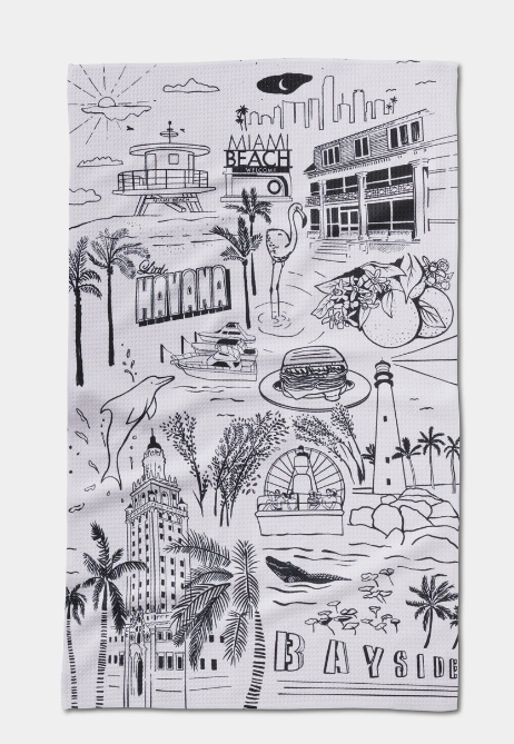 Geometry Tea Towel | Miami
