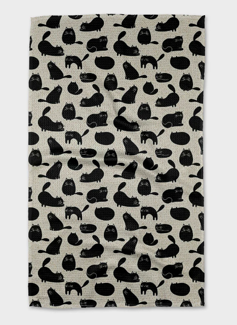 Geometry Tea Towel | Black Cat Magic