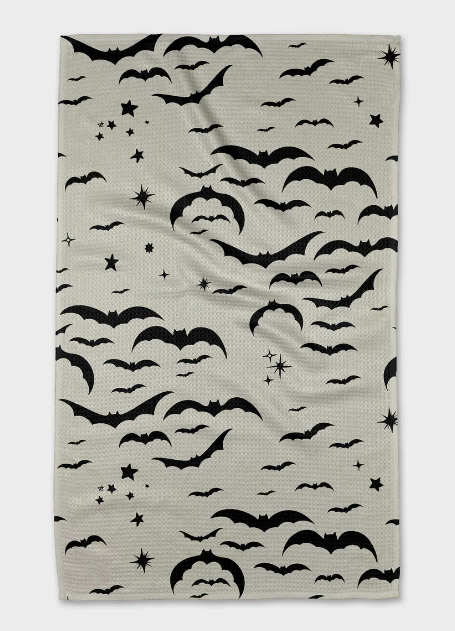Geometry Tea Towel | Midnight Bats