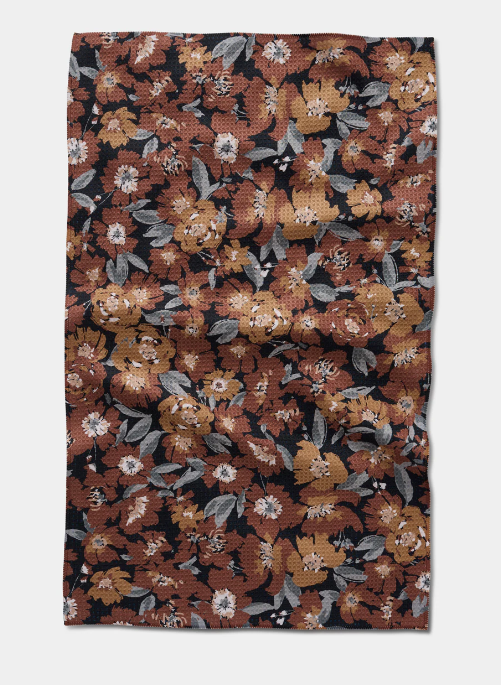 Geometry Tea Towel | Vintage Floral Natural