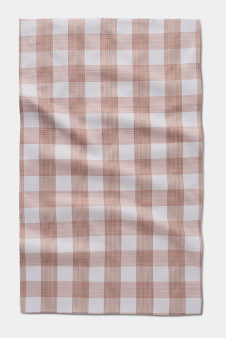 Geometry Tea Towel | Vintage Gingham Natural