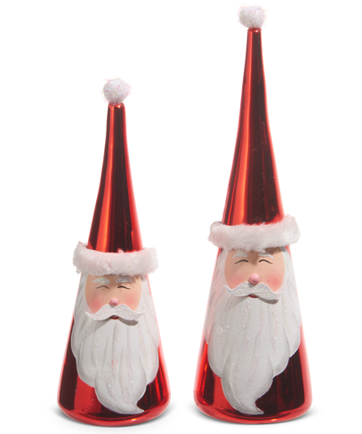 10" Painted Cone Santa