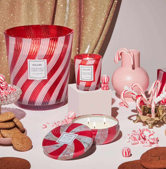 Crushed Candy Cane Voluspa Candle | Classic