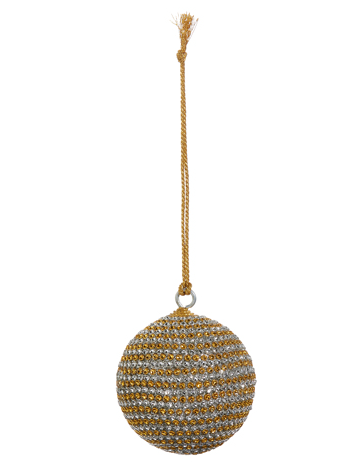 2.255" Gold Rhinestone Ornament