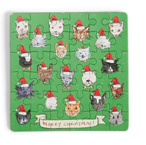 Mini Holiday Puzzle | Meow Christmas