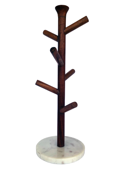 Mango and Marble Mug Rack