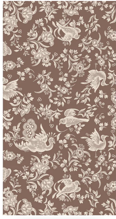 Brown Regal Peacock Guest Towel