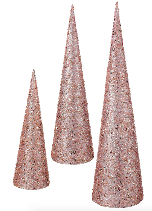 24" Blush Sequin Tree | Medium